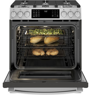 GE® Profile™ Smart Slide-In Front-Control Gas Range