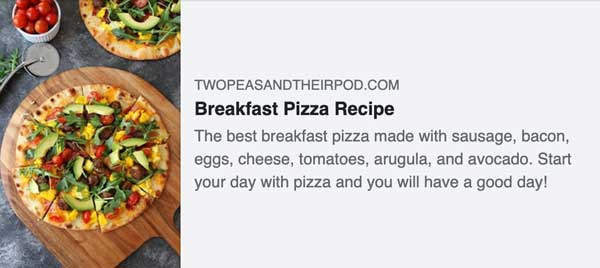 Breakfast Pizza recipe from Two Peas and Their Pod