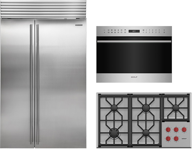 Full-Size Refrigerator, Oven, and Rangetop/Cooktop